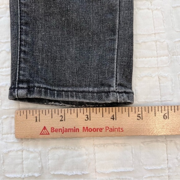 Paige Verdugo Jeggings 5 pocket denim jeans in charcoal gray EUC - Picture 5 of 9